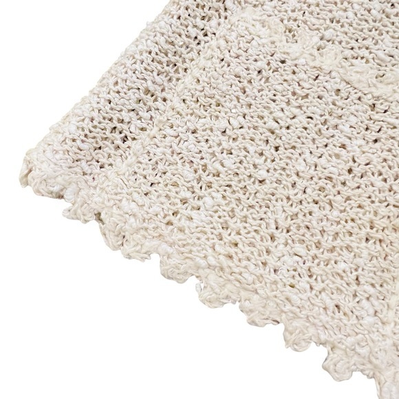 Vintage‎ A Pallas Original Irish Linen Cream Women’s Button Cardigan Sweater MED - Picture 4 of 15